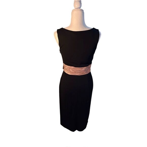 Kay Unger black sleeveless cocktail dress - 4 - Picture 4 of 8